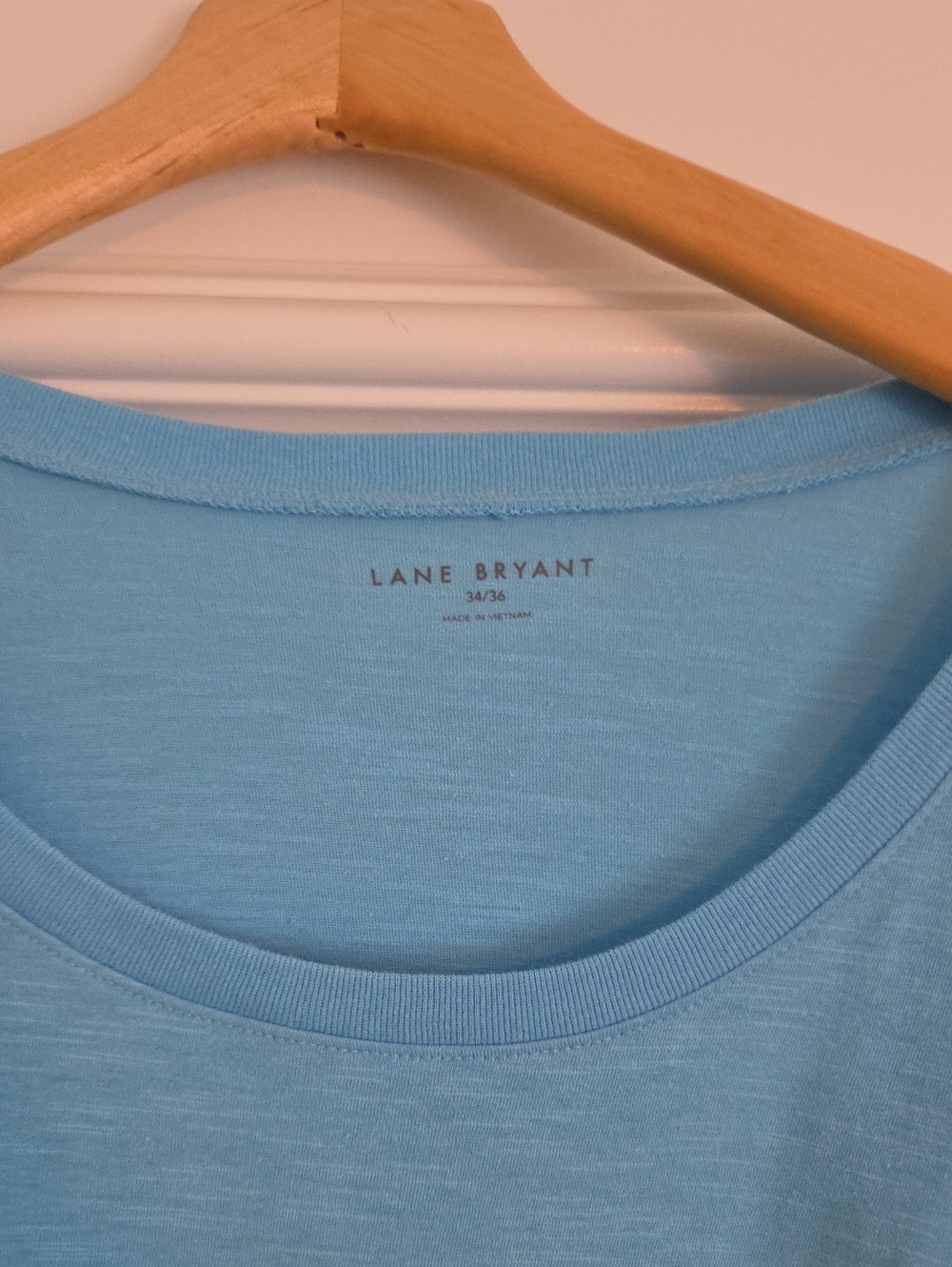 Lane Bryant Light Blue Short Sleeve Crew Neck Tee